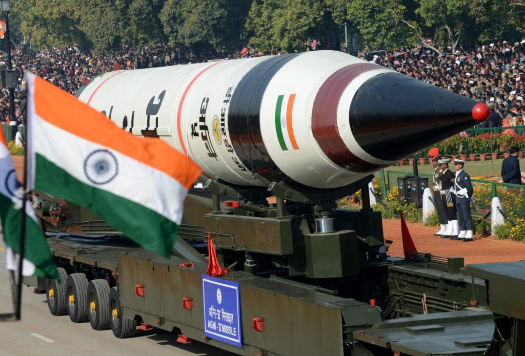 Agni-5 missile test launch showcasing India’s growing missile program and defense power