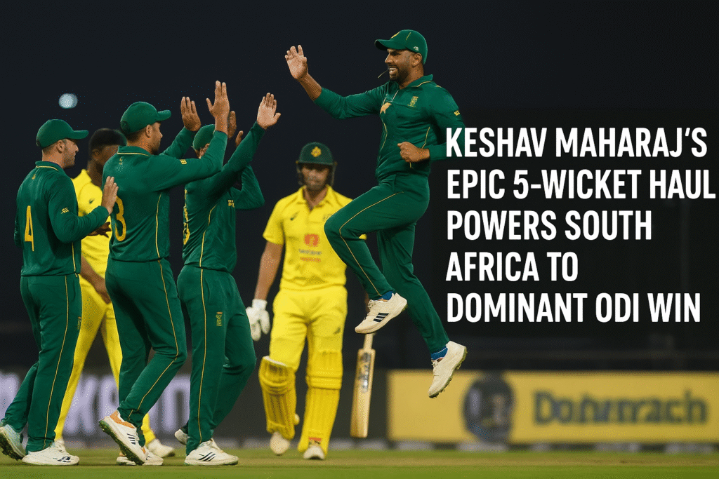 South African cricket team celebrates ODI series victory over Australia after dominant performance