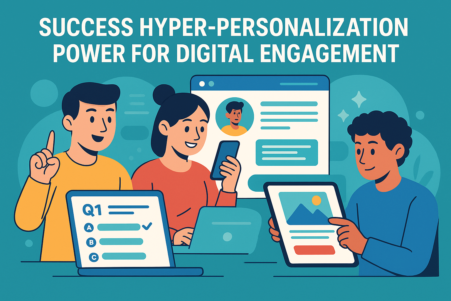 User engaging with hyper‑personalization interactive content delivering tailored experience