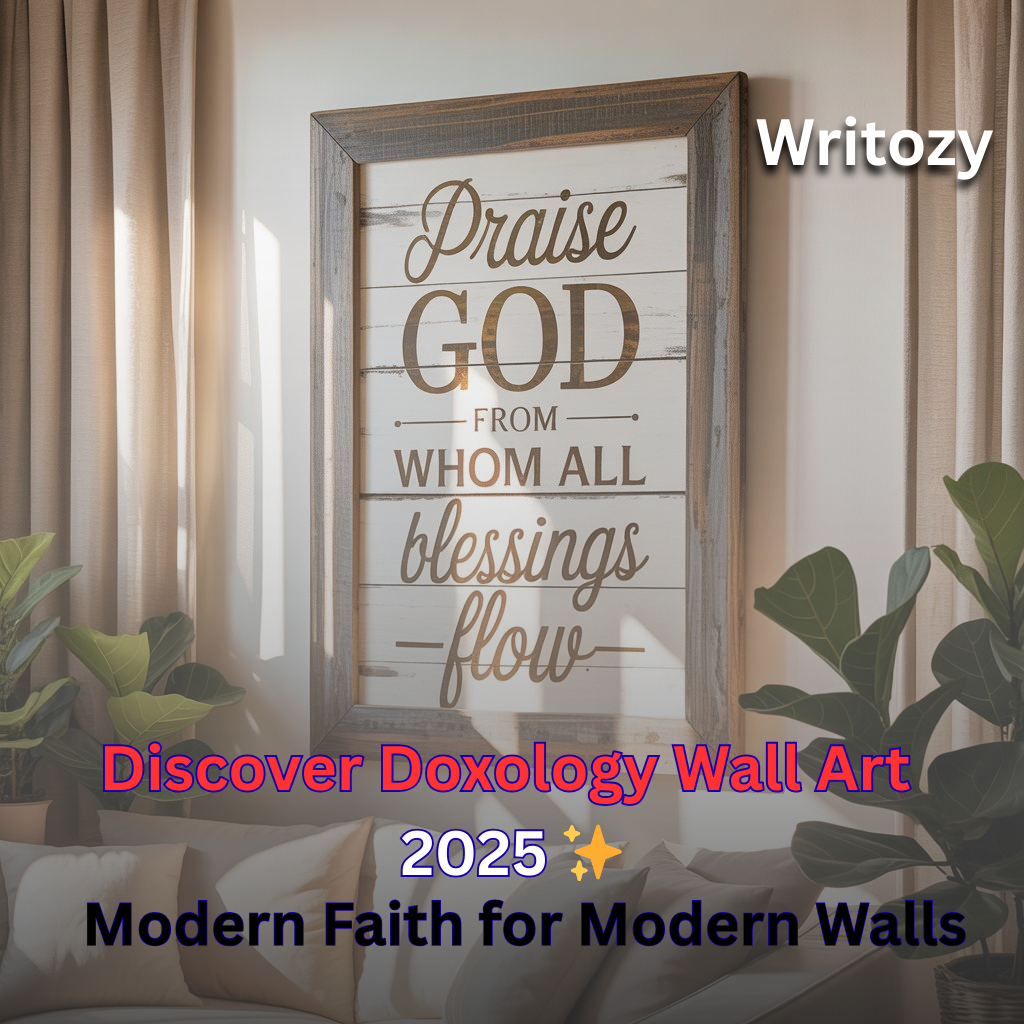 Doxology Wall Art 2025 with modern faith-inspired designs for home décor